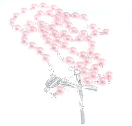 Scottish Jewellery Shop Rose Pink 6mm Rosary Beads