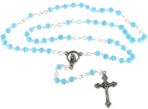 Childrens Blue Rosary Beads