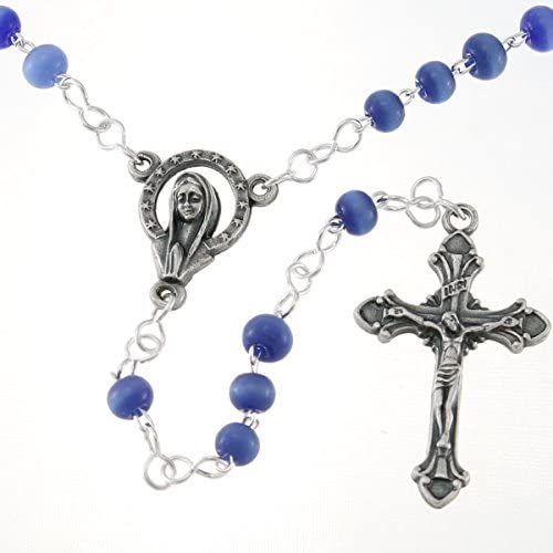 Alexander Castle Small 4mm Blue Rosary Beads