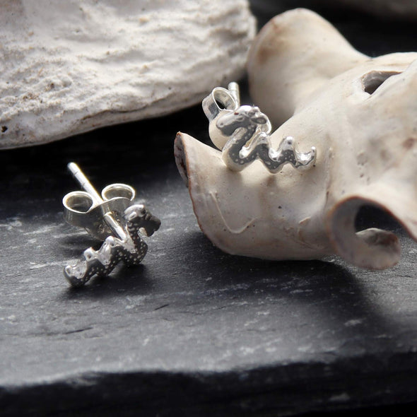 Sterling Silver Nessie Pendant & Earring Gift Set - Loch Ness Monster Gift