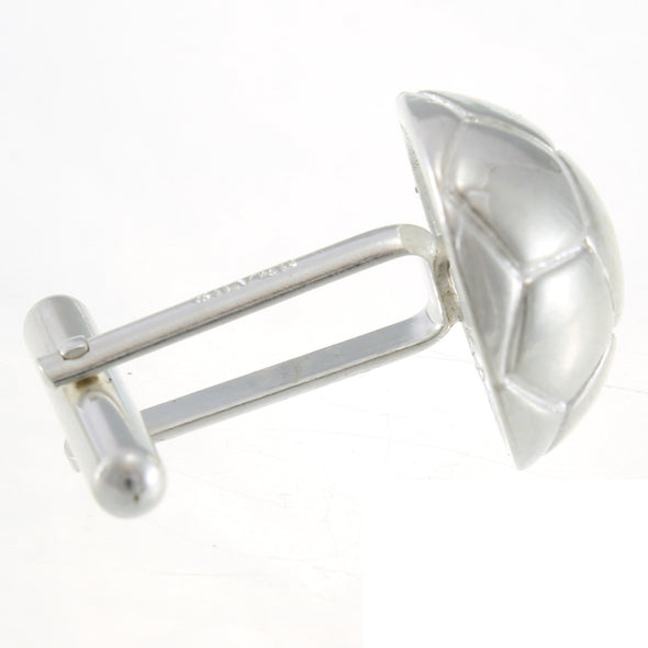 Sterling Silver Football  Cufflinks - Novelty Cufflinks for Men with Jewellery Gift Box - Football Gifts for Men