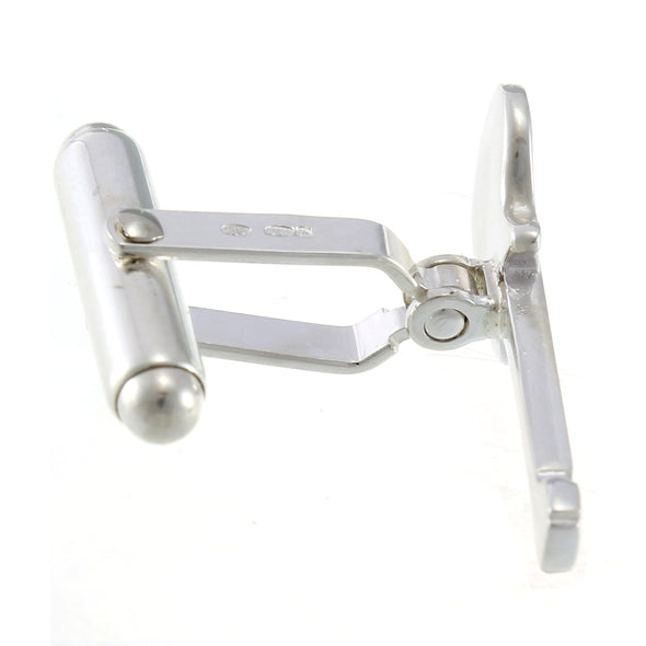 Sterling Silver Guitar Cufflinks - Novelty Cufflinks for Men with Jewellery Gift Box - Music Gifts for Men