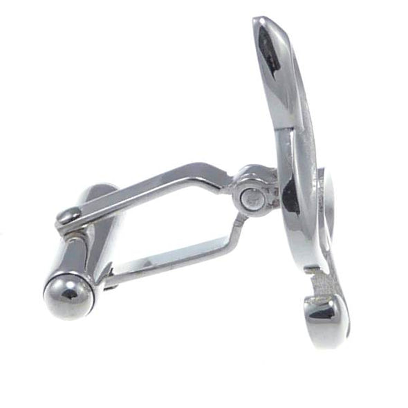 Sterling Silver Cufflinks - Novelty Cufflinks for Men with Jewellery Gift Box - Music Gifts for Men