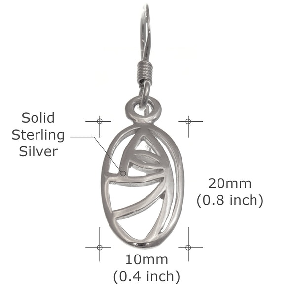 Women's Jewellery Sterling Silver Charles Rennie Mackintosh Gift Set - Necklace and Earring Set with Jewellery Gift Box