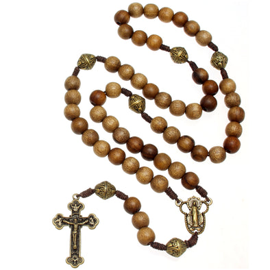 Alexander Castle Wooden Our Father Rosary Beads