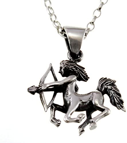 Sterling Silver Sagittarius (The Archer) Pendant Necklace & 18" Chain