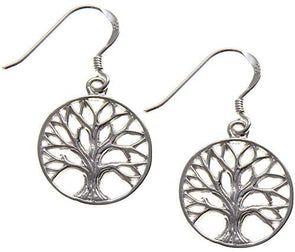 Tree of Life Drop Earrings Sterling Silver Earrings for Women with Jewellery Gift Box - Gift for Women