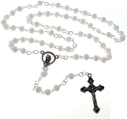 Alexander Castle Small 4mm White Rosary Beads
