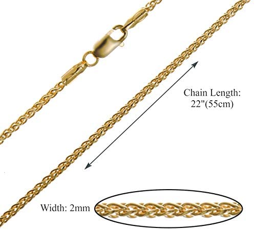 9ct Yellow Gold Rope Chain Necklace - 5.7g - 22" (55cm) - Width 2mm - Suitable for a man or woman - Comes in a Jewellery presentation gift box