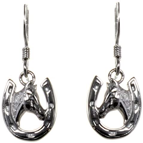 Sterling Silver Lucky Horse Shoe Earrings