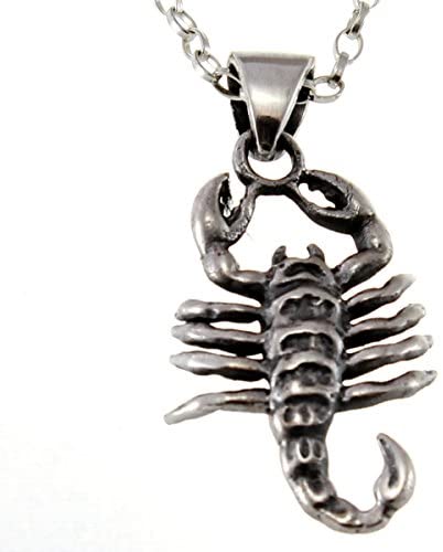 Sterling Silver Scorpio (The Scorpion) Pendant Necklace & 18" Chain