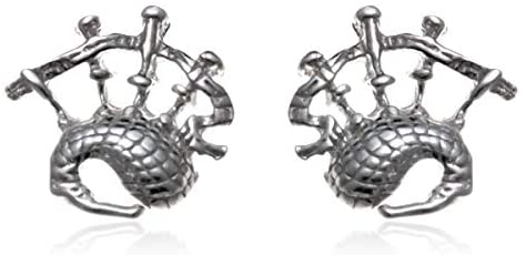 Sterling Silver Bagpipes - Scottish Earrings