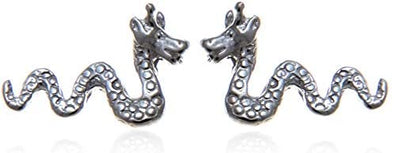 Sterling Silver Nessie - Loch Ness Monster Scottish Stud Earrings