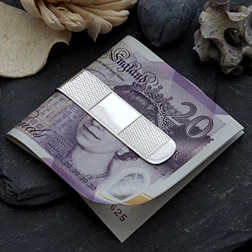 Alexander Castle Sterling Silver Slim Engravable Money Clip - Mens Gift