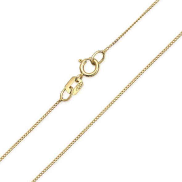 Alexander Castle 9ct Yellow Gold 18" Chain - 1.3g - Perfect for a pendant, suitable for ladies or girls