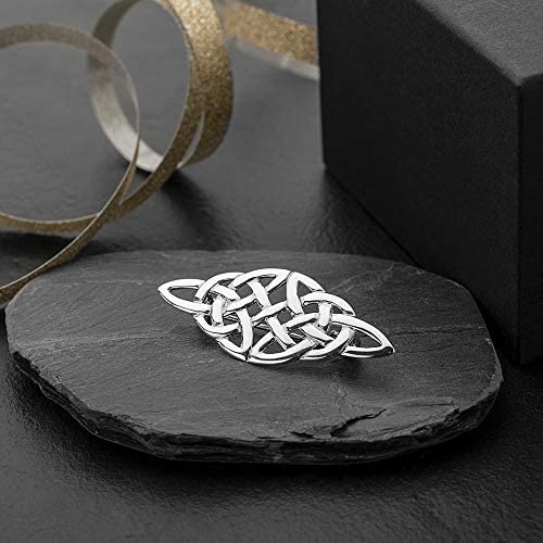 Sterling Silver Celtic Brooch and Jewellery Gift Box