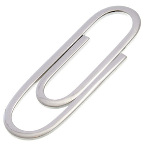 Solid Sterling Silver Money Clip Paperclip Design for Men with Jewellery Gift Box - Men's Gifts