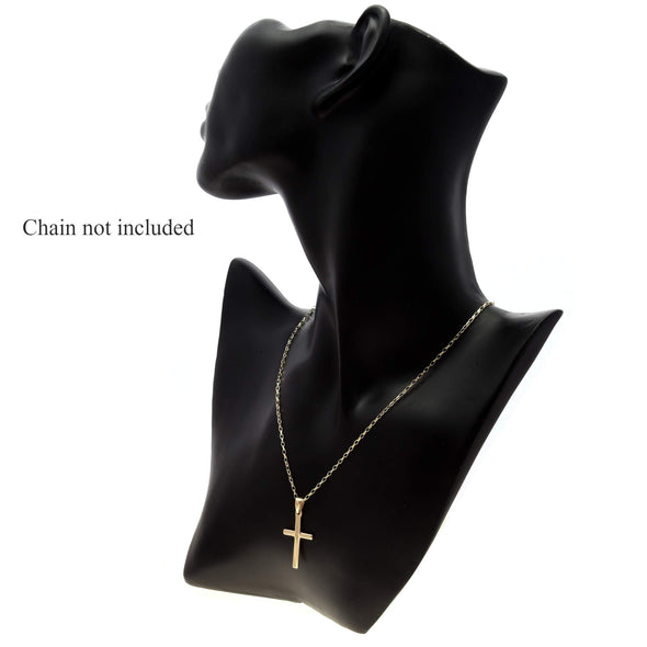 Heavy 9ct Gold Cross - 11mm x 28mm - 2.1g - Comes with Jewellery Presentation Box - Necklace chain not included