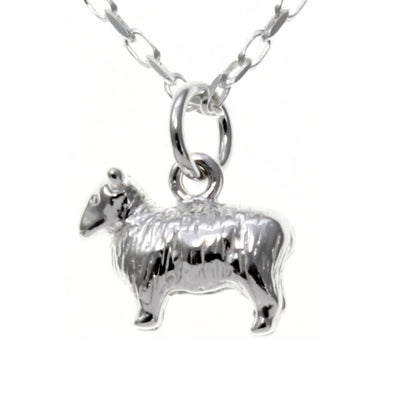 Sterling Silver Sheep Pendant Necklace with 18" chain and Jewellery Gift Box