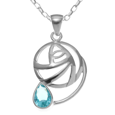 Bracciale Donna Argento 925 Con Zirconia Blu – Alexander Castle Charles Rennie Mackintosh – Lunghezza 19 Cm