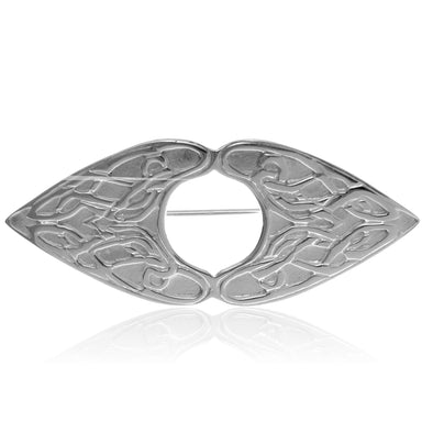 Alexander Castle Sterling Silver Celtic Brooch and Jewellery Gift Box