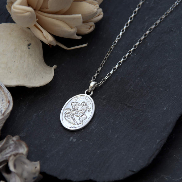 Sterling Silver St George Pendant