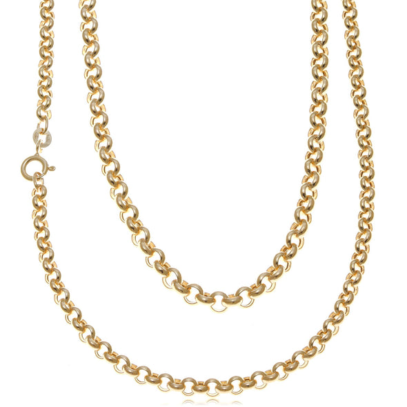 9ct Yellow Gold Anchor Trace Chain Necklace - 7.3g - 18" (45cm) - Comes in a Jewellery presentation gift box