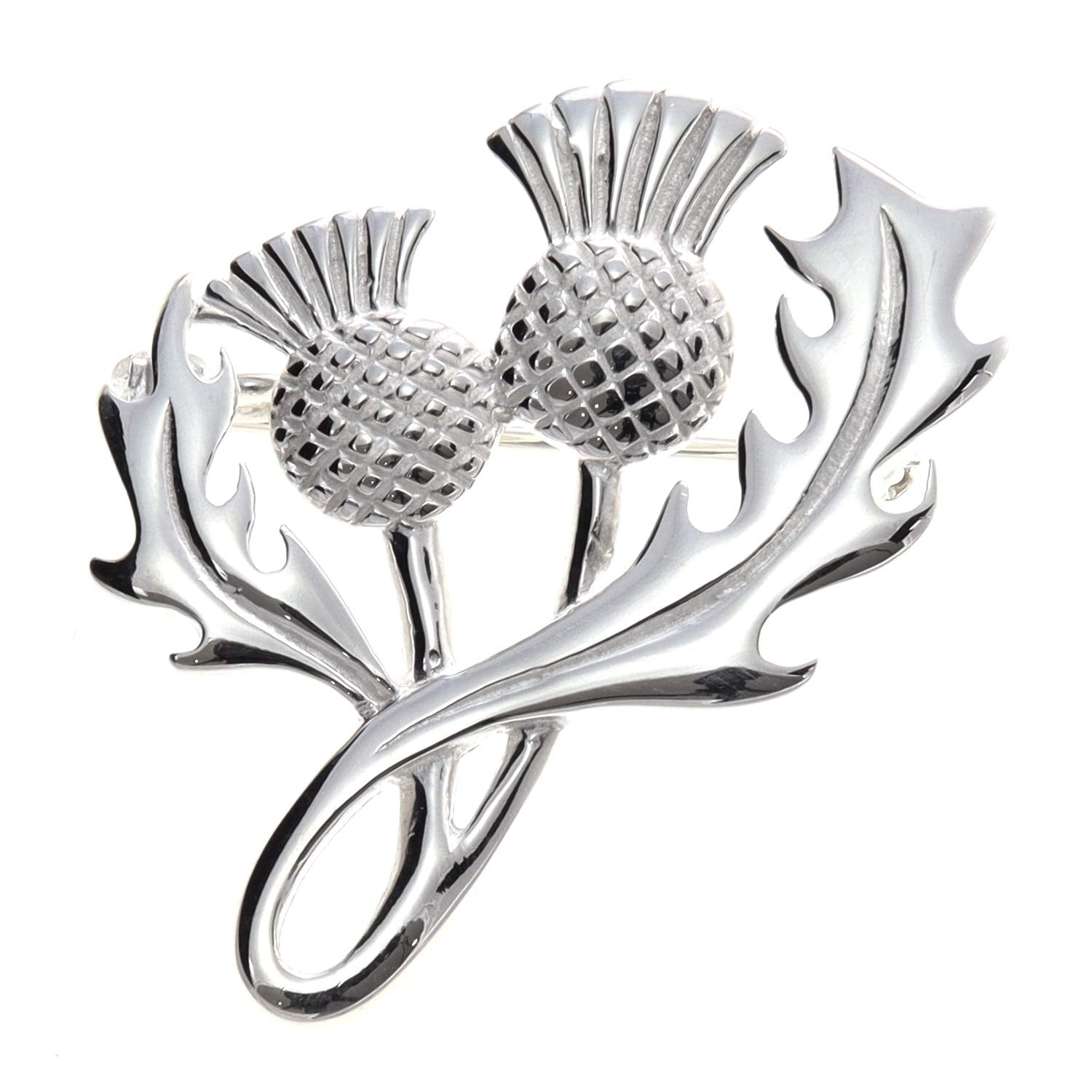 Alexander Castle Sterling Silver Scottish Thistle Brooch - 925 Silver Jewelry Gift With Box