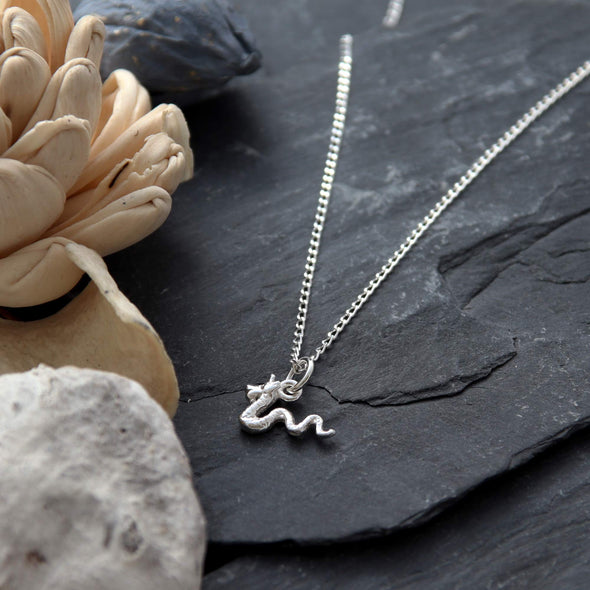 Nessie Sterling Silver Pendant - Loch Ness Monster Necklace with 18" Chain and Jewellery Gift Box