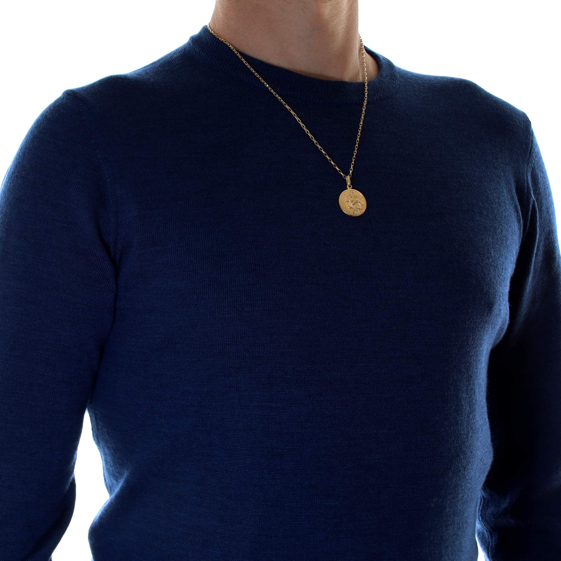 Buy Saint Christopher Necklace 5 Way Set Men's Necklace Gold St Christopher  Medal With Round Box and Rope Chain for a Layering Effect. Online in India  - Etsy